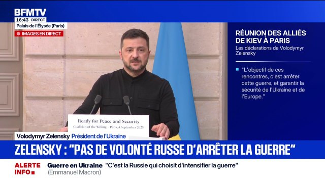Guerre en Ukraine: Nous voyons comme une des garanties de sécurité notre adhésion à l'Union européenne , indique Volodymyr Zelensky, président de l'Ukraine