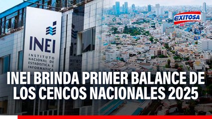 Censo Nacional 2025: Cerca de 5 millones de viviendas fueron censadas en un mes, según jefe del INE