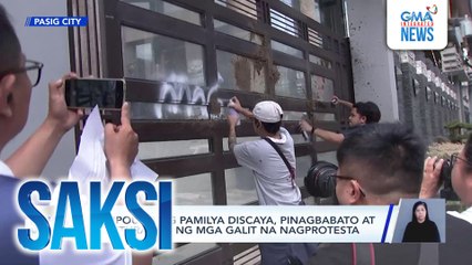 Compound ng Pamilya Discaya, pinagbabato at pininturahan ng mga galit na nagprotesta | Saksi