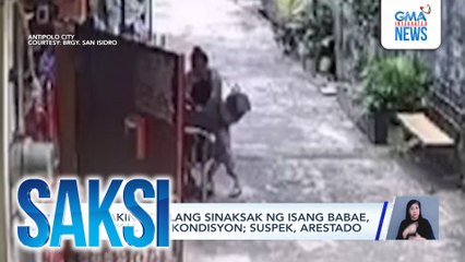 Lalaking biglang sinaksak ng isang babae, kritikal ang kondisyon; suspek, arestado | Saksi
