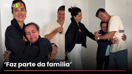 Rodrigo Faro dá apartamento para funcionária após 15 anos de trabalho