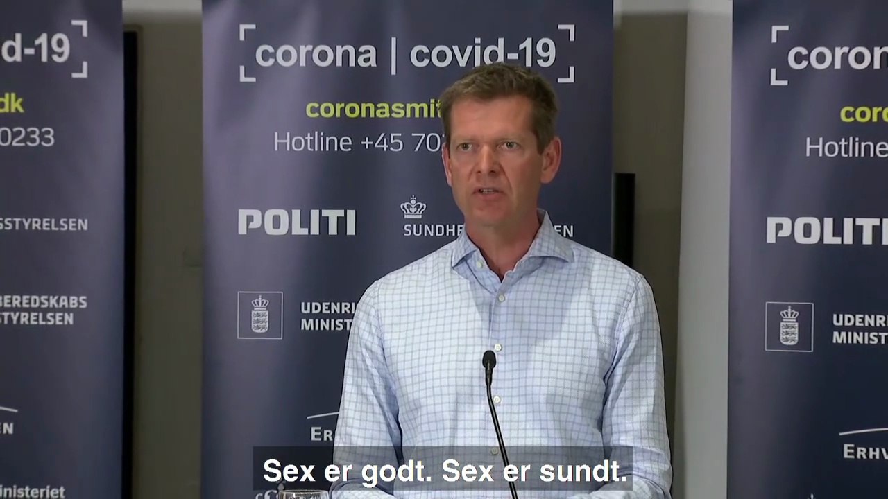 Søren Brostrøm giver grønt lys til singler: 'Sex er godt. Sex er sundt' i Corona situationen og Covid-19 i Danmark | 2020 | DR