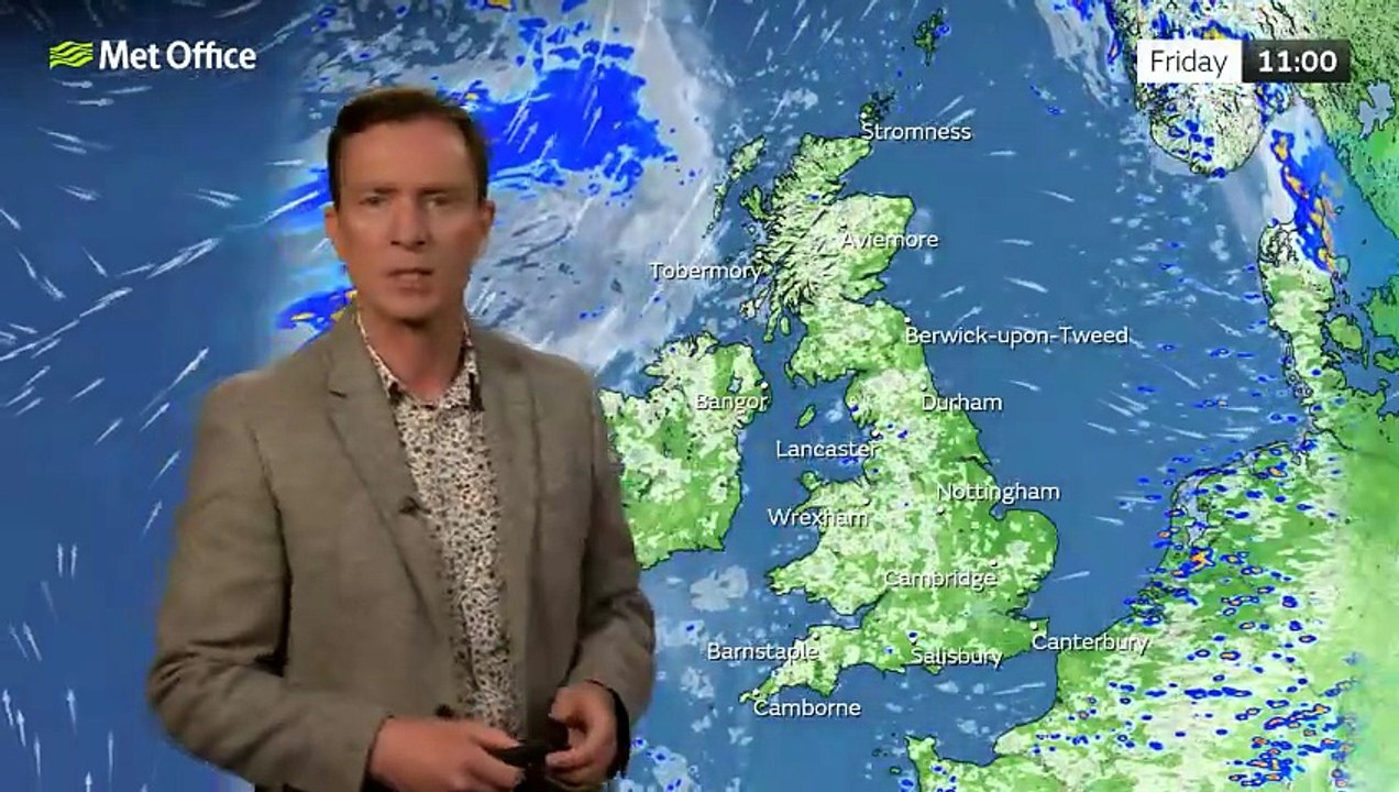 Met Office Thursday Evening Weather Forecast