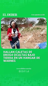 Hallan caletas para ocultar droga en un hangar en Warnes