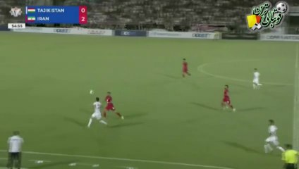 گل سوم بازی تاجیکستان و ایران