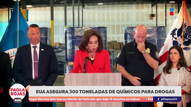 EUA asegura 300 toneladas de químicos del Cártel de Sinaloa | DPC con Paola Rojas