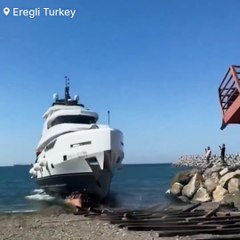 Brand New $1M Luxury Yacht Capsizes Minutes After Launch | Crew Jumps Overboard