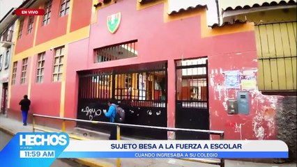 Estudiante Fuerza: Sujeto Besa a la Fuerza en Incidente Impactante | Willax