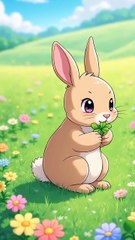 🐇✨ The Brave Little Bunny | Short Moral Story for Kids #bedtimestory #cute #animation