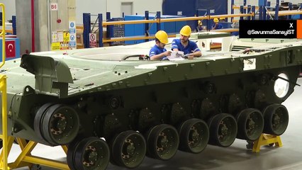 Video paljastaa Turkin ALTAY-panssaritehtaan täydessä toiminnassa