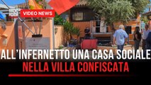 Infernetto, villa confiscata alla criminalità diventa Casa sociale per anziani e quartiere: l'inaugurazione è una festa