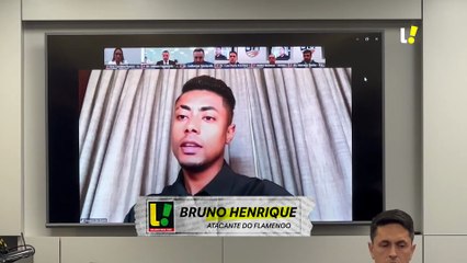 Bruno Henrique se pronuncia durante o julgamento no STJD