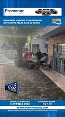 Papai Noel ansioso é encontrado novamente pelas ruas de Penha