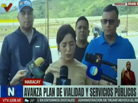 Aragua I Avanzan trabajos del Plan de Vialidad y Servicios Públicos en Maracay
