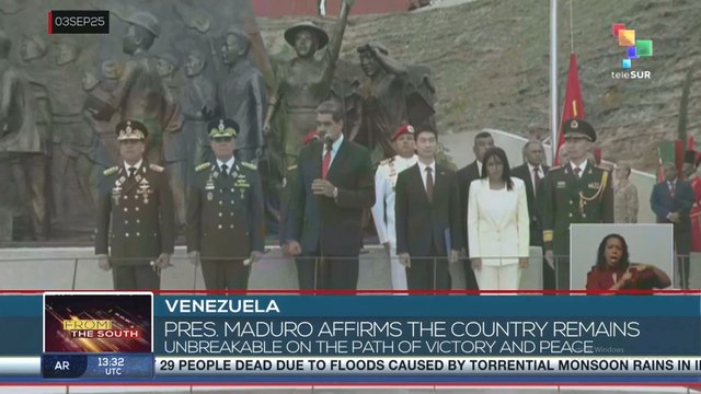 Venezuela: president Nicolas Maduro reaffirms commitment to peace and victory