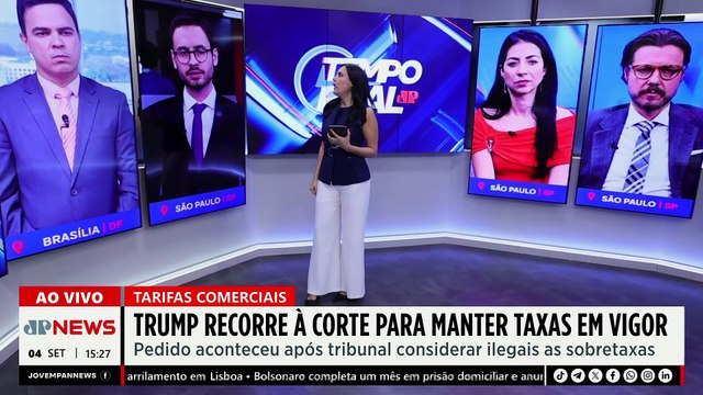 Trump pede à Suprema Corte que mantenha tarifas globais | TEMPO REAL