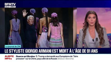 Le styliste Giorgio Armani est mort à l'âge de 91 ans