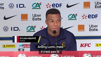 France - Mbappé : “Mon joueur préféré en Ukraine ? Andriy Lunin, mais il n’est pas là !”