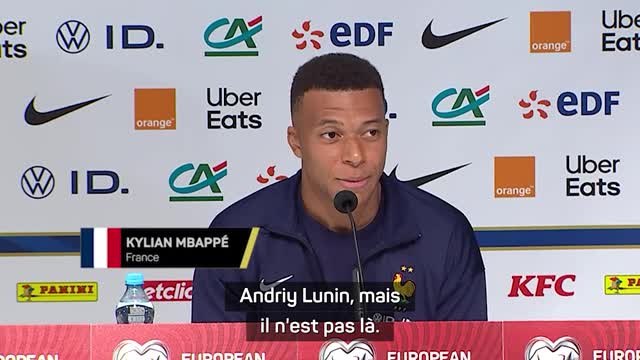 France - Mbappé : “Mon joueur préféré en Ukraine ? Andriy Lunin, mais il n’est pas là !”