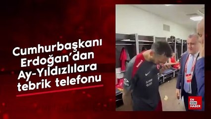 Cumhurbaşkanı Erdoğan'dan Ay-Yıldızlılara tebrik telefonu