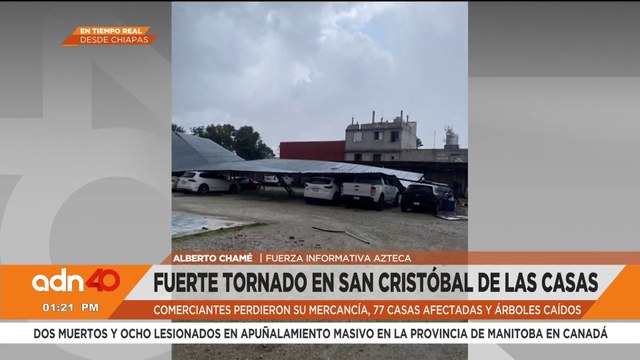 Tornado azota San Cristóbal de las Casas con casas dañadas, pérdidas en comercios y árboles caídos