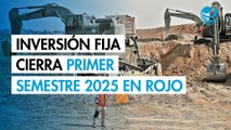 Inversión fija vuelve a tropezar en junio y cierra primer semestre del 2025 en rojo