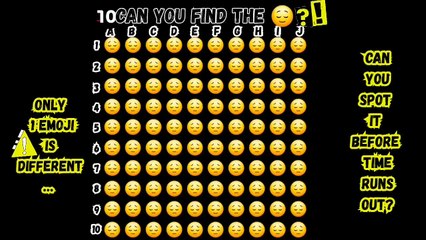 Can you find the different emoji? (P.4) 😌