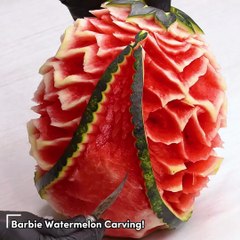 Barbie Watermelon Carving! 🍉