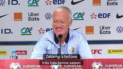 France - Deschamps donne son avis sur Zabarnyi : “Un très gros potentiel”