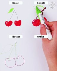 A comparison between drawing levels! 💯✍️