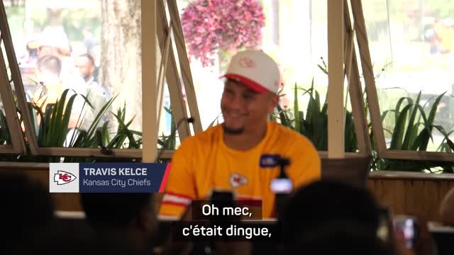 Chiefs - Quand Travis Kelce imite Patrick Mahomes...