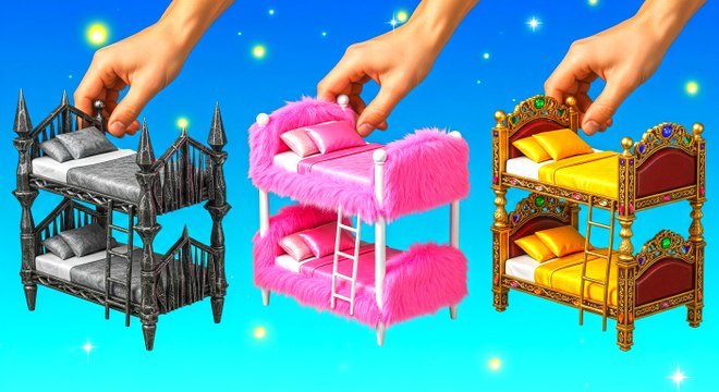 Déco GOTHIQUE 🖤 vs DÉCO ROSE ! 💖 BATAILLE de lits superposés ! 🔥