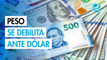 Peso mexicano cae frente al dólar a la espera de datos de nóminas en EU