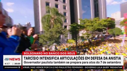 Tarcísio intensifica articulação por anistia a Bolsonaro; Dora Kramer e Vilela comentam