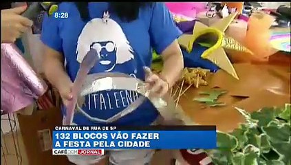 Mais de 130 blocos vão desfilar em vários bairros até domingo. - Café com Jornal