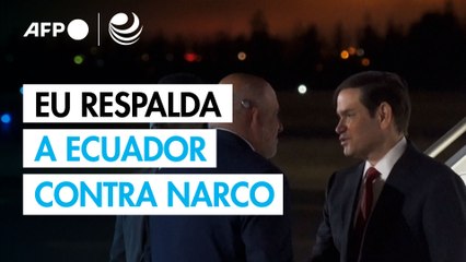 Rubio anuncia ayuda financiera y apoyo a Ecuador contra el narcotráfico