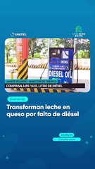 Transforman leche en queso por falta de diésel