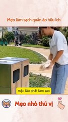 Mẹo làm sạch quần áo hữu ích
