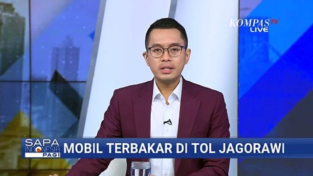 Mobil Terbakar di Tol Jagorawi, 2 Penumpang Selamat | SAPA PAGI