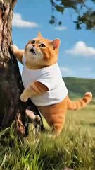 The troublemaking orange cat #funnycat #funny #funnyvideos #catvideo #fyp
