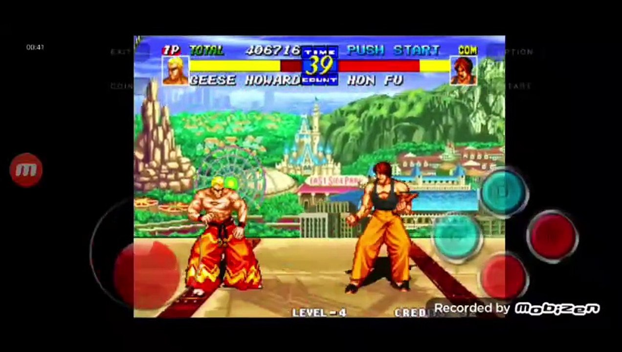 Fatal Fury 3 Geese Howard vs Hon Fu fala de vitória do Geese Howard em português