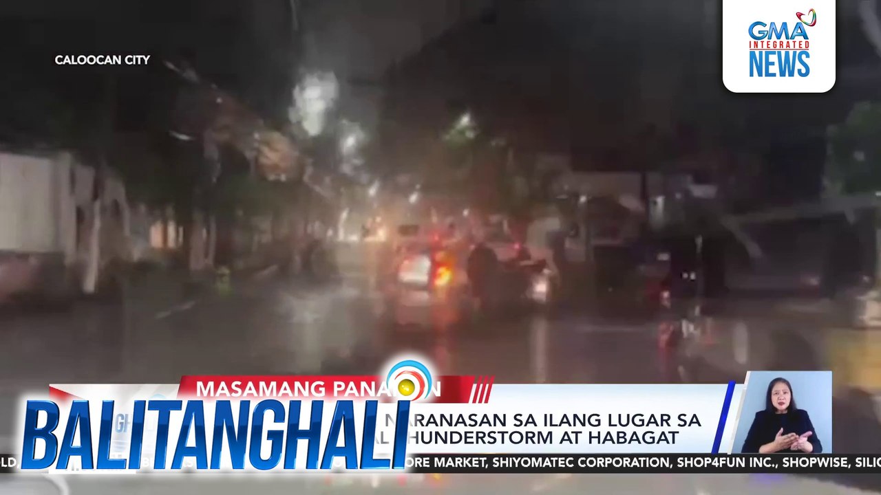 Malakas na ulan, naranasan sa ilang lugar sa NCR dahil sa local thunderstorm at habagat | Balitanghali