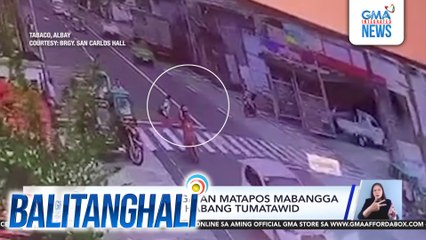 Estudyante, sugatan matapos mabangga ng motorsiklo habang tumatawid | Balitanghali