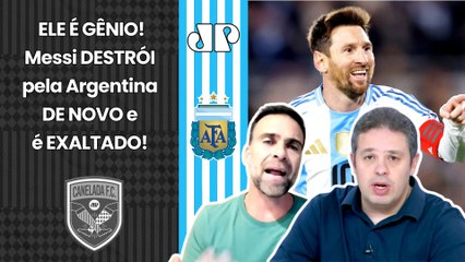 "NINGUÉM NUNCA FEZ ISSO ANTES, cara! É MUITO ABSURDO como o Messi..." Gols em Argentina x Venezuela!