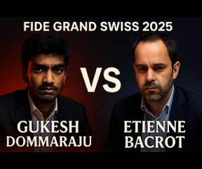 Gukesh Strikes First! | FIDE Grand Swiss 2025 Round 1 Brilliance vs Bacrot