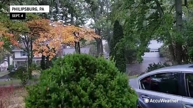 Heavy rain soaks the Northeast