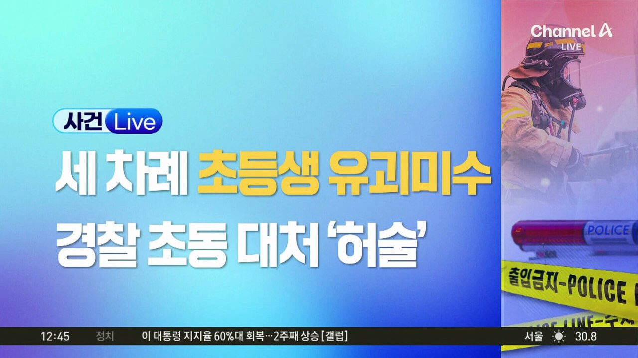 20대 남성 3명, 초등생 유괴미수로 긴급 체포