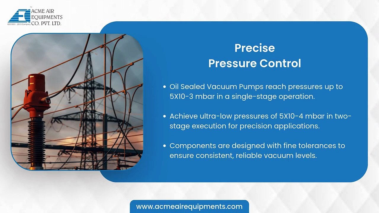 Oil Sealed Vacuum Pumps The Ultimate Solution for High Precision in Vacuum Applications