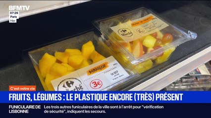 Fruits, légumes: le plastique reste encore très présent dans les rayons