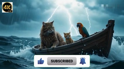 🚁 Emotional Cat & Parrot Rescue in Flood 🌊 | Heart Touching Animal Story